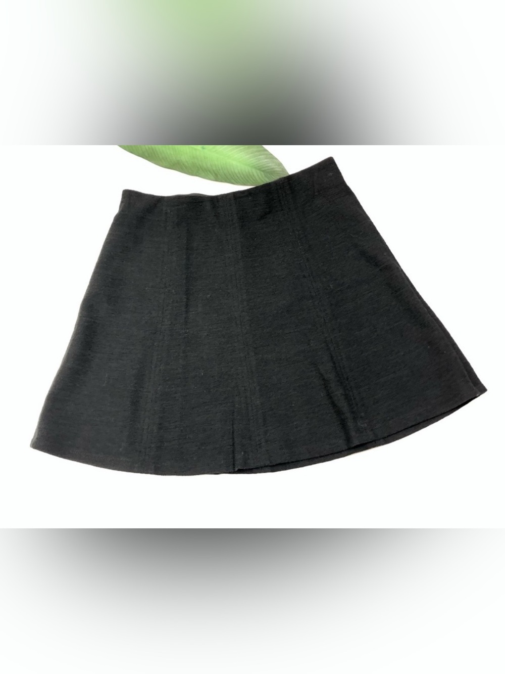 Ann Taylor Loft Womens Skirt Size MP Black Knit Elastic Pull On Texture size Xs